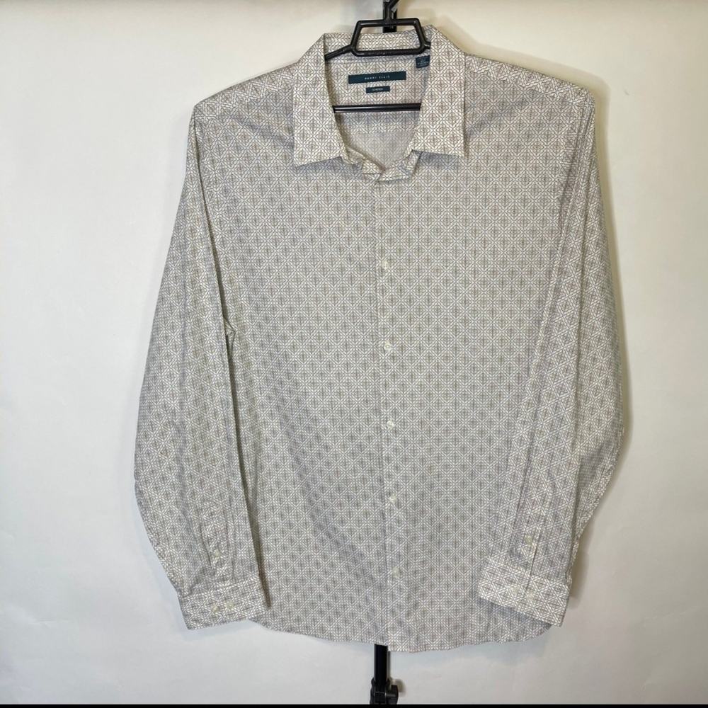 Perry Ellis Men's Geometric Pattern Shirt 2xlt